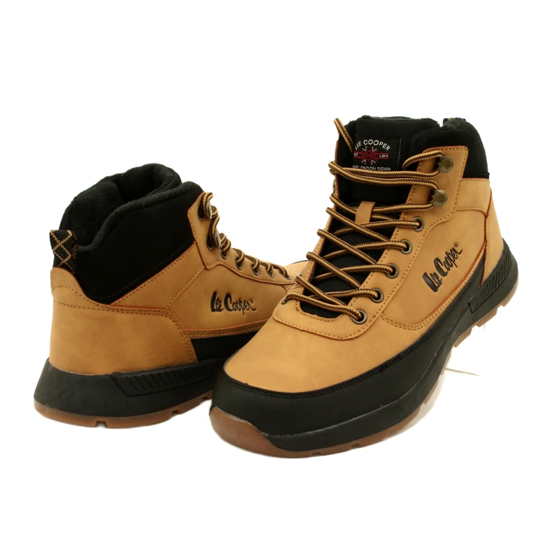 Ghete de drumeție de iarnă pentru bărbați Lee Cooper LCJ-23-31-3047M Camel galben 3