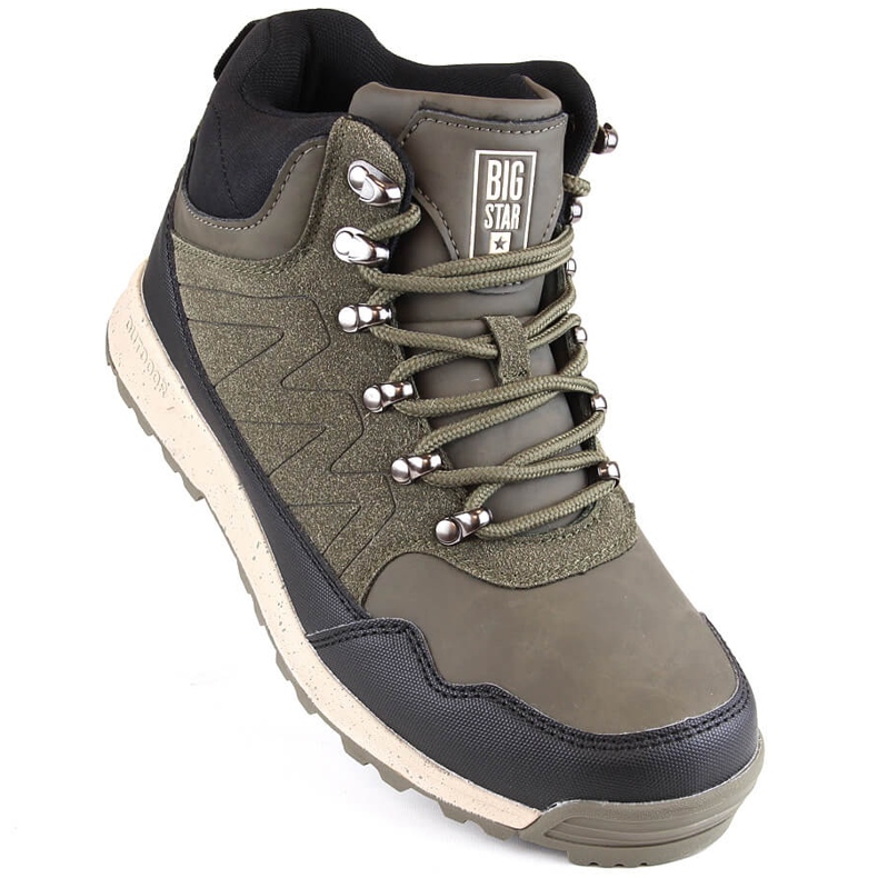 Botine izolate verzi Big Star MM274480 verde 1