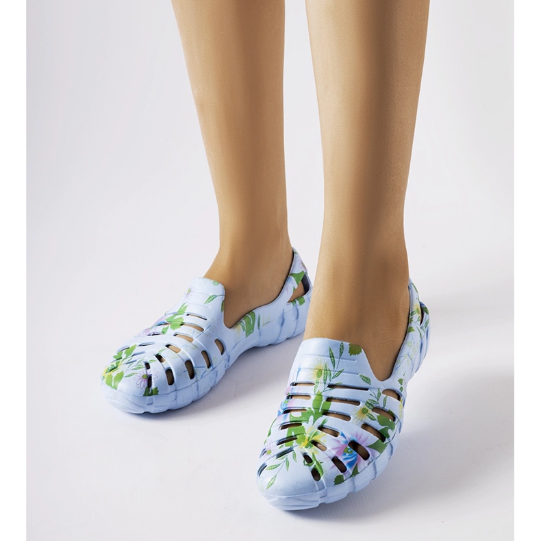 Inna Flip-flops de cauciuc albastru cu model Eliano 1