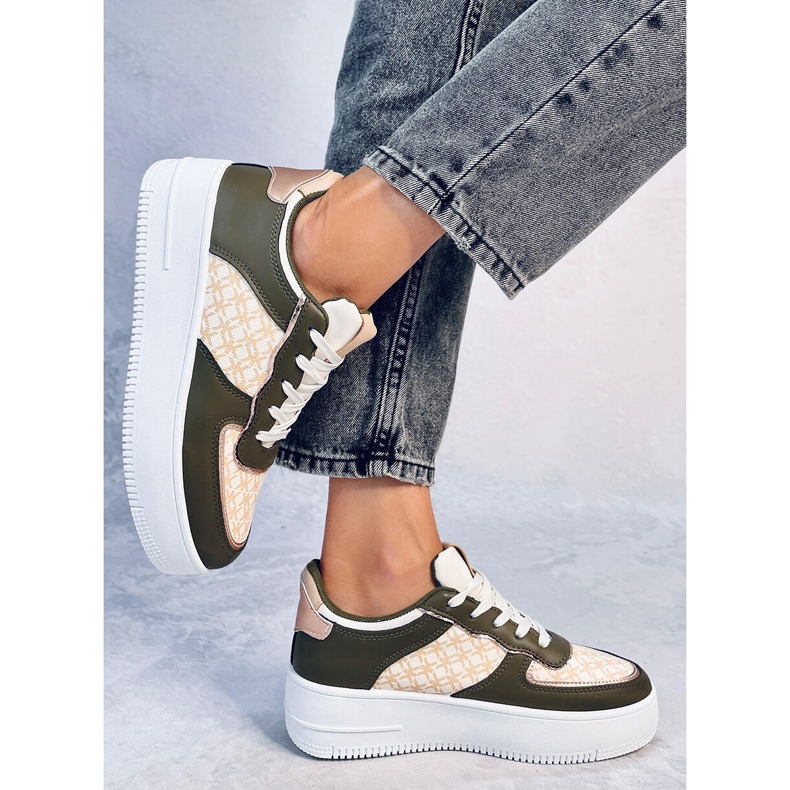 Pantofi sport dama Glovi Green verde 2