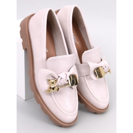 Mocasini cu un urs auriu Honey Beige bej 1