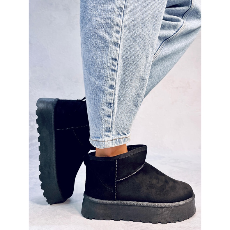 Cizme de zapada cu platforma Solnis Black negru 2 Cizme de zapada cu platforma Solnis Black negru 2