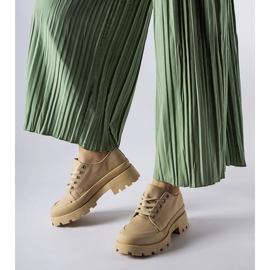 Pantofi maro cu talpă Pointe masivă 1