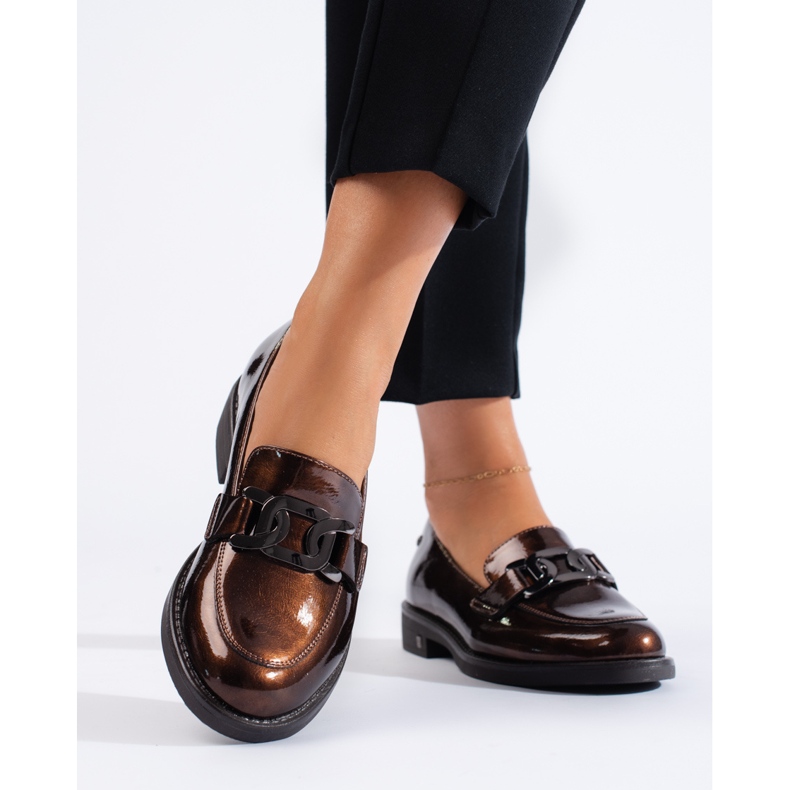 Pantofi maro lacuiti de W. Potocki 1