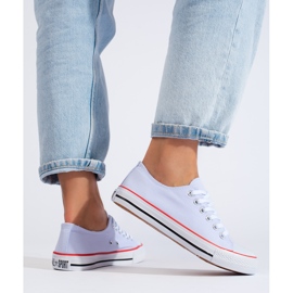 Tenisi Shelovet de damă albi clasici 2