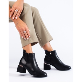 Botine de damă clasice negre Shelovet negru 1