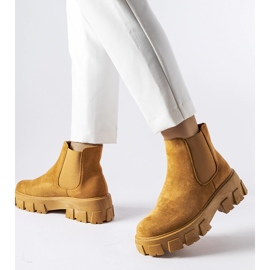 Botine de dama maro deschis de la Mooca 1 Botine de dama maro deschis de la Mooca 1