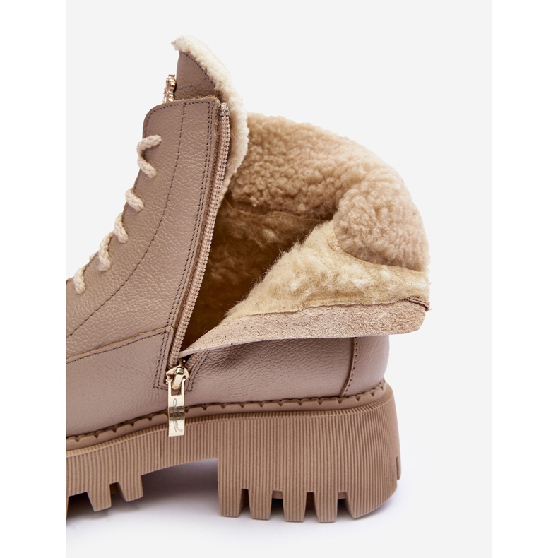 Cizme din piele de damă bej Lemar Vergo 1 Cizme din piele de damă bej Lemar Vergo 1