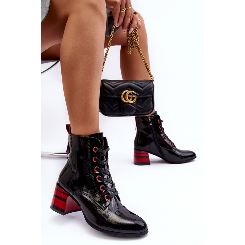 Cizme Brevet Toc Înalt S.Barski MR870-49 Negru 2