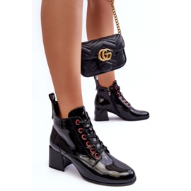 Botine cu siret S.Barski MR870-66 Negru 1
