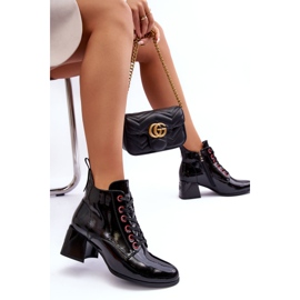 Botine cu siret S.Barski MR870-66 Negru 2