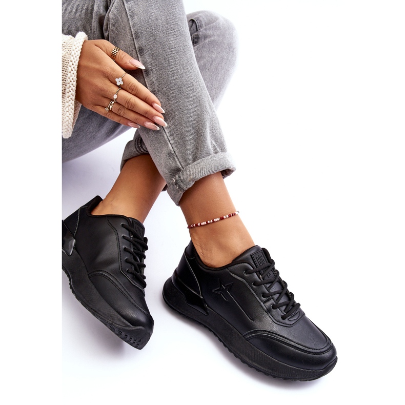 Pantofi sport clasici de damă Big Star MM274223 Negri negru 1