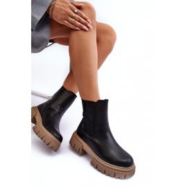 Cizme chelsea masive izolate Big Star MM274606 Negru 1