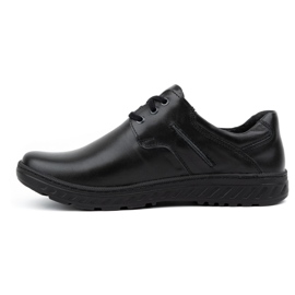 KOMODO Pantofi de piele pentru bărbați Casual 923K negru 1