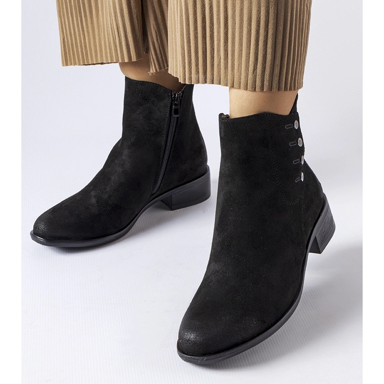 Cizme plate Decorah negre negru 1