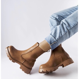 Cizme chelsea cu slip-on, maro, de la Verones 1