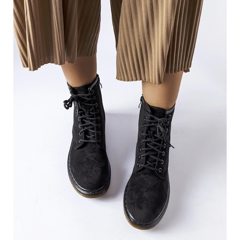 Lucrătorii lui Alfred din piele ecologică neagră negru 1