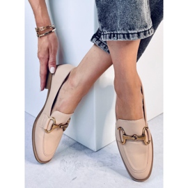 Mocasini de dama Jonna Khaki bej 2