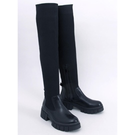 Cizme cu partea superioară flexibilă Rozier Black negru 1 Cizme cu partea superioară flexibilă Rozier Black negru 1