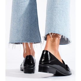 Shelovet lords de dama din piele lacuita neagra negru 2 Shelovet lords de dama din piele lacuita neagra negru 2