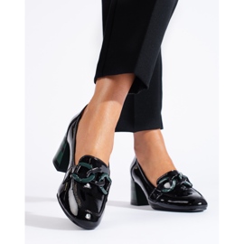 Pantofi eleganti de dama negri lacuiti de la Shelovet negru 2