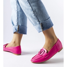Mocasini roz cu catarama de la Delgi 1 Mocasini roz cu catarama de la Delgi 1