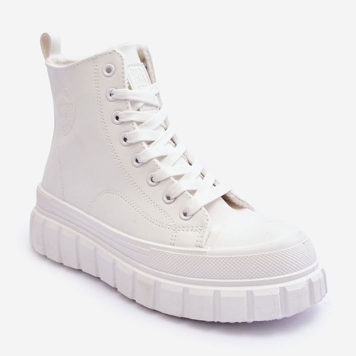 Pantofi Izolați Din Piele Cu Fermoar Big Star MM274624 Alb 1