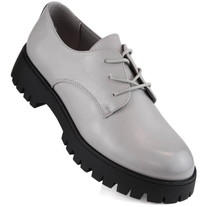 Pantofi oxford Sergio Leone W SK424B, gri 1