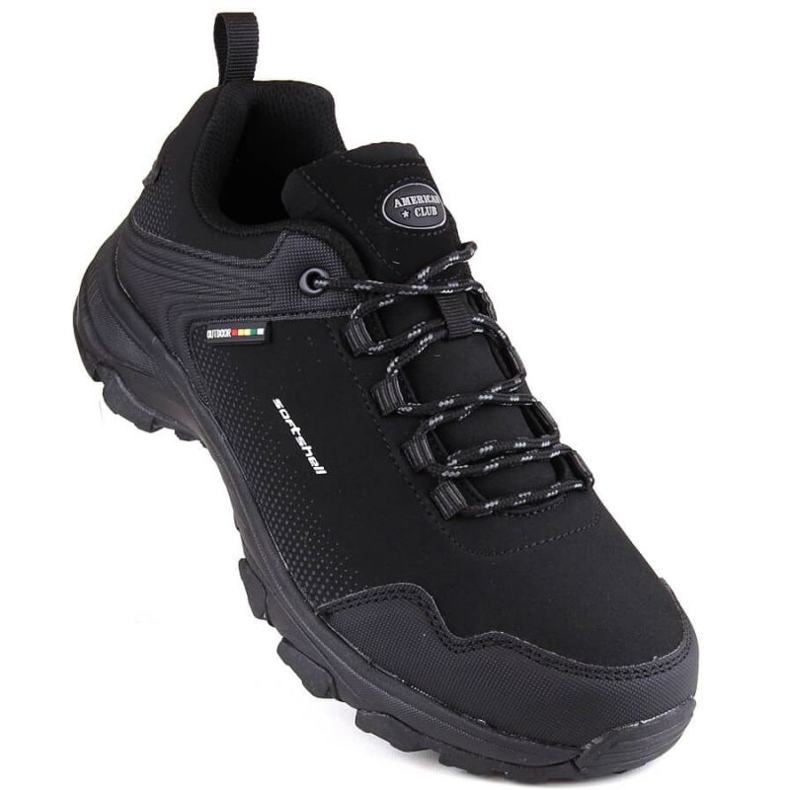 Pantofi sport American Club Jr AM930 softshell, negri negru 1