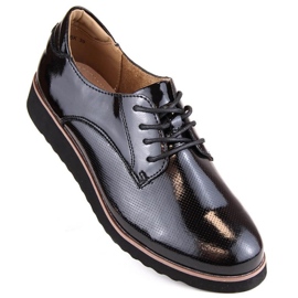 Filippo W PAW461 pantofi din piele lacuita neagra negru 1