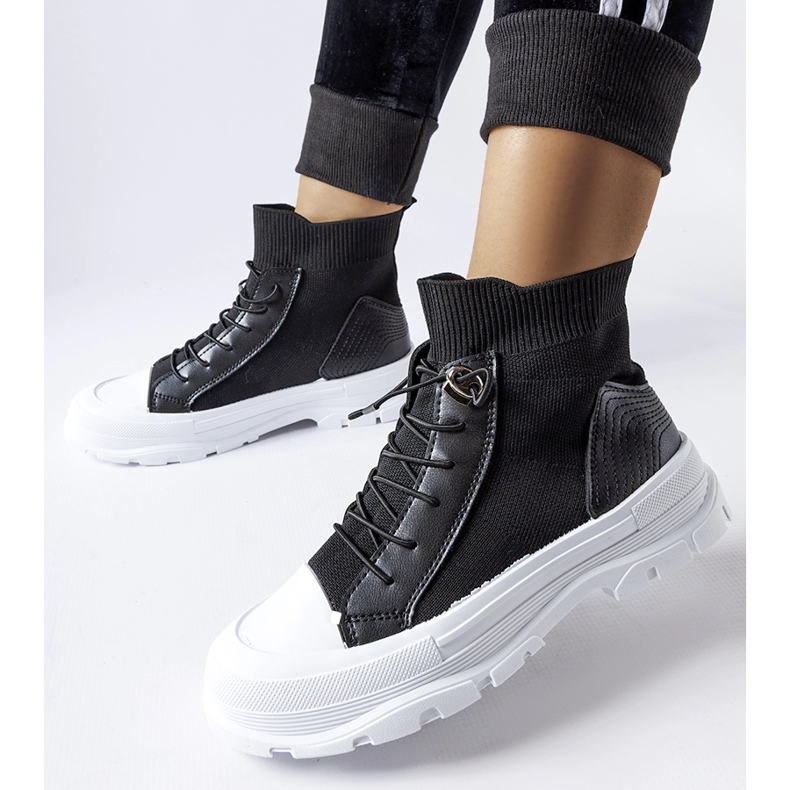 Inna Tenisi negri Fredo cu șosete înalte negru 1