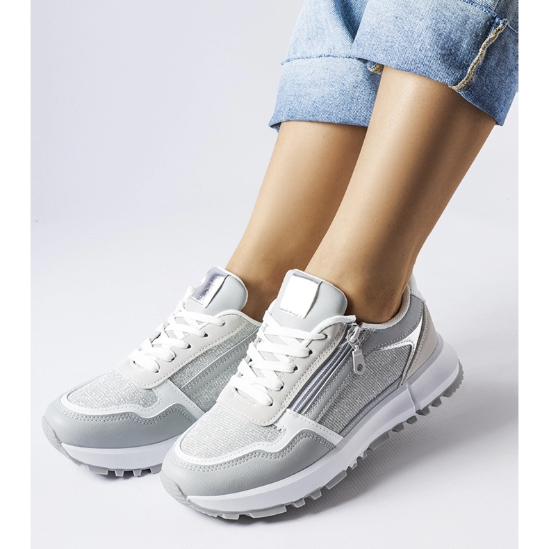 Tenisi dama gri si argintii de la Camuzzoni 1