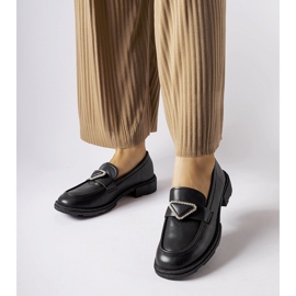 Mocasini negri decorati cu strasuri Marsilius negru 1