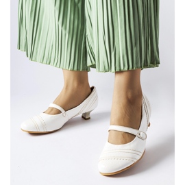 Pompe Sant'Antonio albe cu toc joasă 1