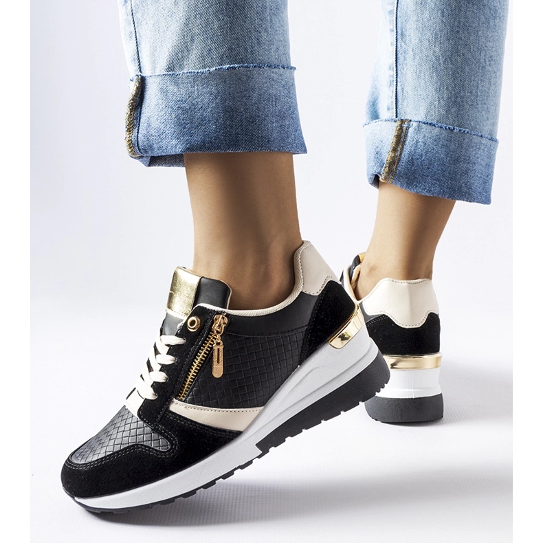 Tenisi negri cu pană Ashland negru 1 Tenisi negri cu pană Ashland negru 1