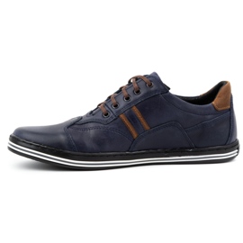 Polbut Pantofi casual pentru bărbați 1801 bleumarin bleumarin / camel albastru 1