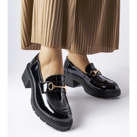 Pantofi cu toc Fabrizio din piele lacuita neagra negru 1