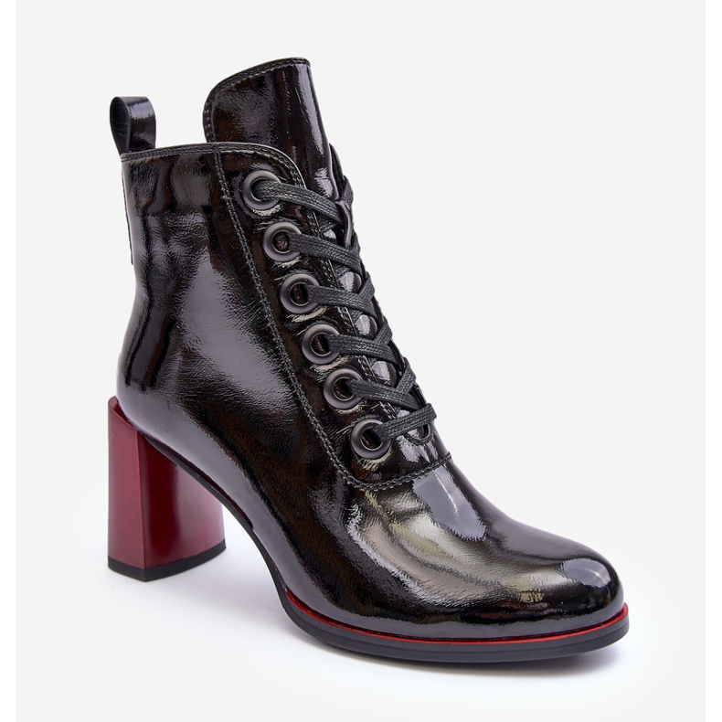 Botine patentate cu siret S.Barski MR870-15 Negru 1