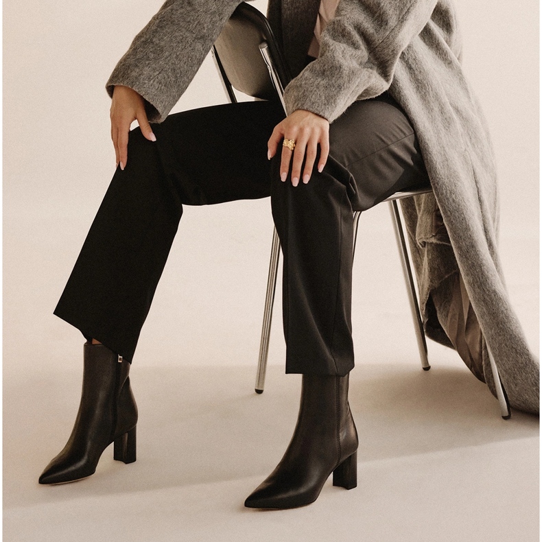 Marco Shoes Cizme elegante pe post negru 1