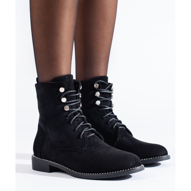 Îmbrăcăminte de lucru pentru femei Shelovet din piele intoarsa neagra negru 2