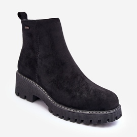 PS1 Cizme din piele intoarsa cu toc plat, izolate, neafgi negre negru 1