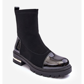 PS1 Cizme Plate Clasice Piele Negre Shendete negru 2 PS1 Cizme Plate Clasice Piele Negre Shendete negru 2