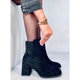 Botine netede Weish Black cu toc înalt negru 2