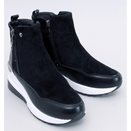 Botine cu pană Jordans negre negru 1