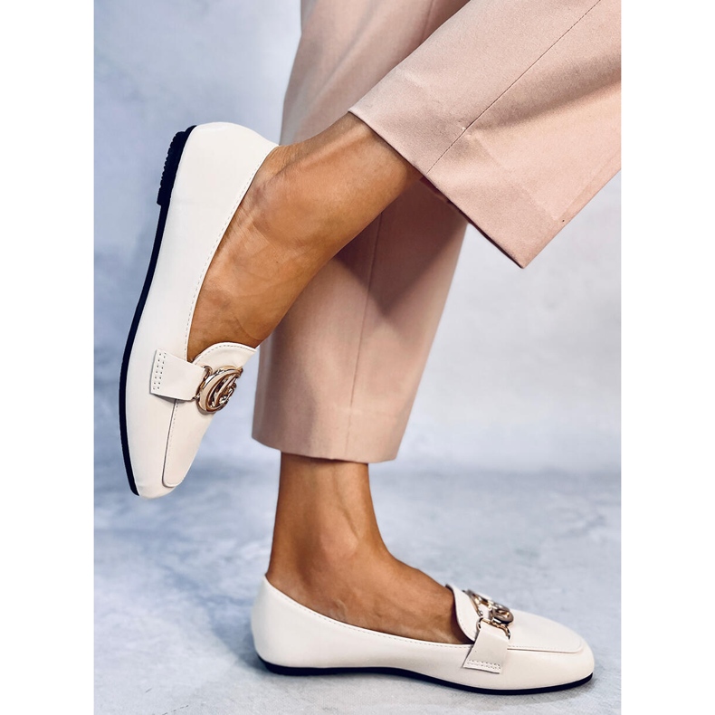 Mocasini de dama Elisa Beige bej 2