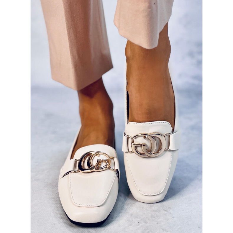 Mocasini de dama Elisa Beige bej 1