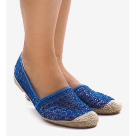 Espadrile albastre ajurate B215-2 albastru 1