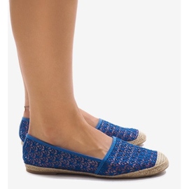 Espadrile albastre ajurate B215-2 albastru 2