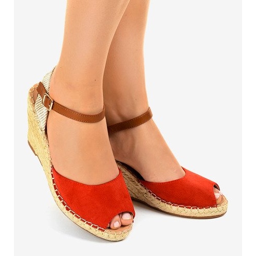 2895. Sandale cu toc roșu roşu 1