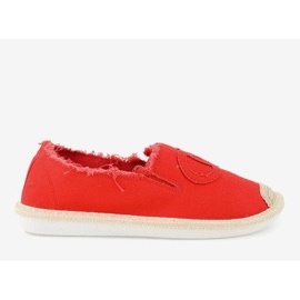 Espadrile alunecare roșii XY2618-4 roșu 1